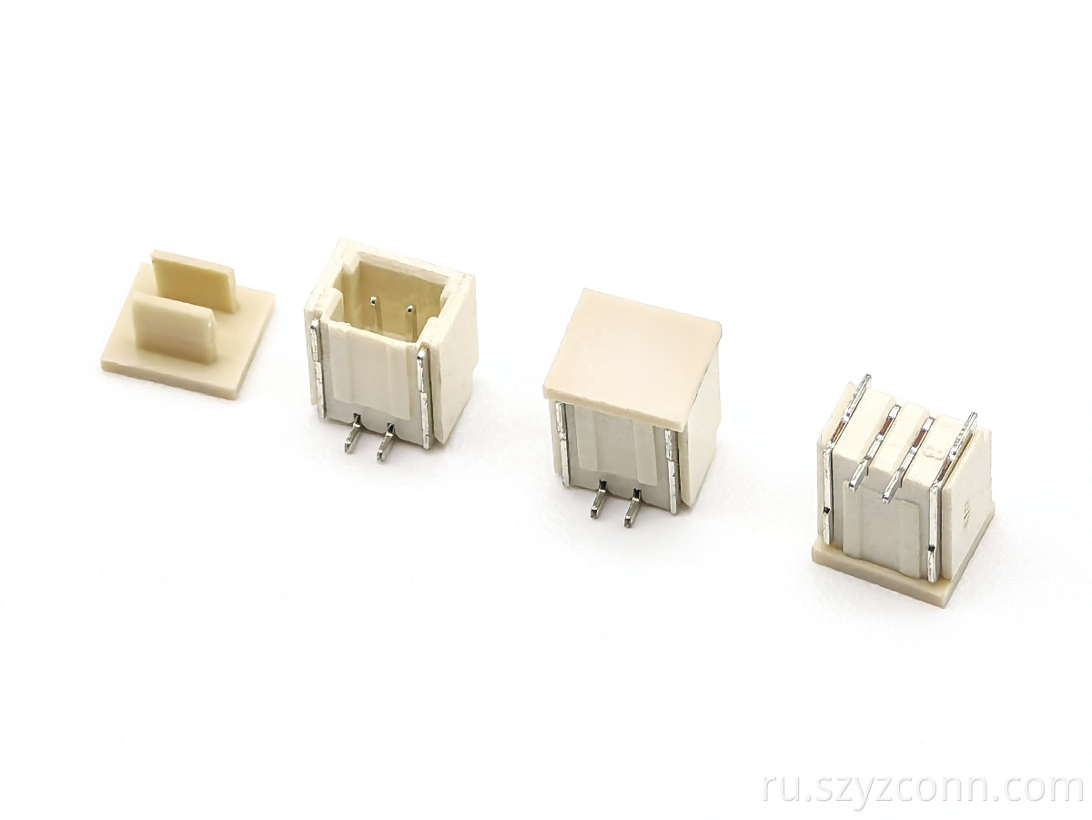 Тип соединитель 2П ЛКП вафли Вафли СХ1.0мм вертикальный СМТ SH1.0mm Wafer Vertical SMT Type Pin header Connector 2P LCP